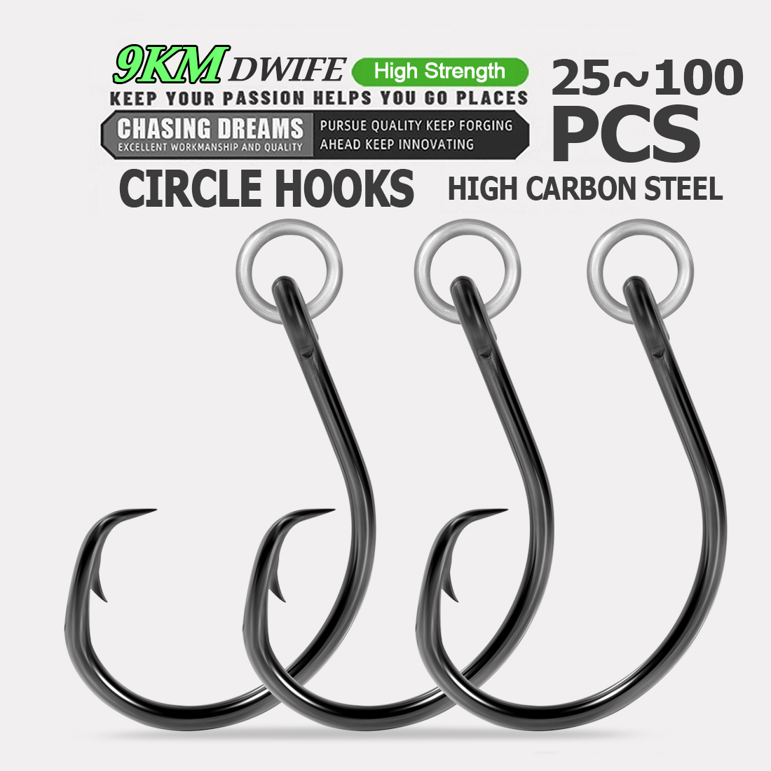Fishing Hook Circle - 9 km Kreishaken zum Angeln mit