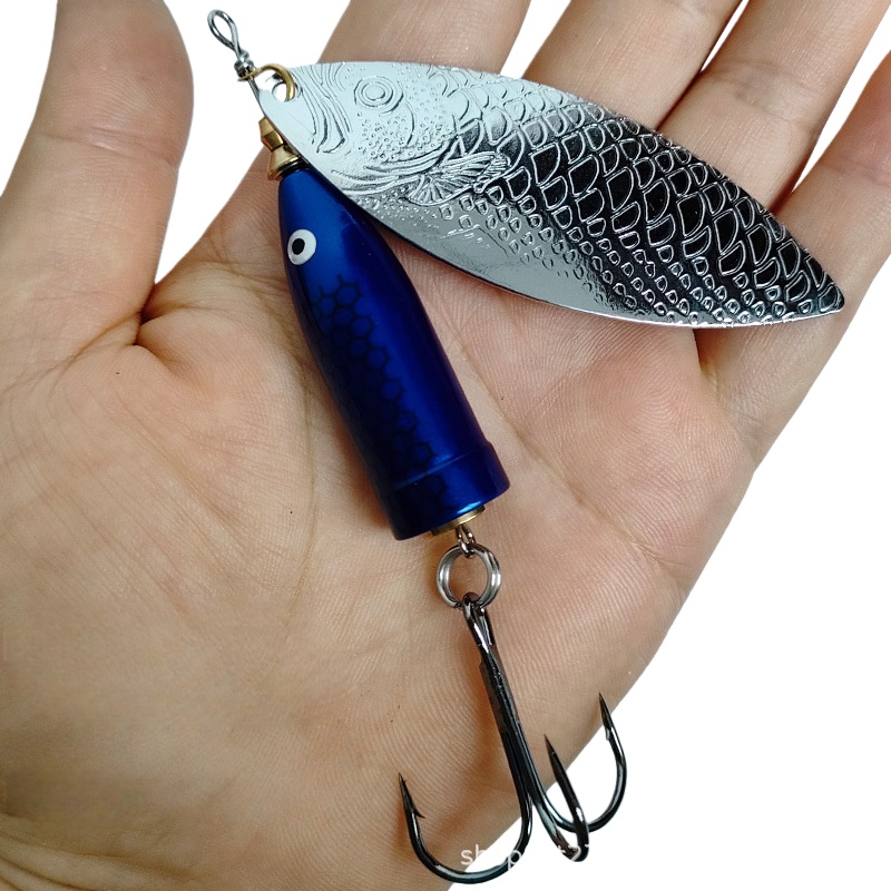 Fishing Hook Treble - 2 stücke 9-37g Metall Splitter Rotierenden