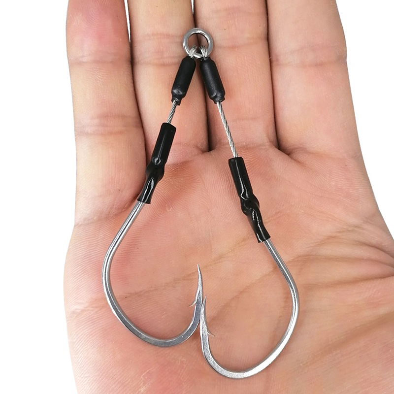 Fishing Hook Barbless - 2 paare/beutel Langsam Schnelle Jigging Haken