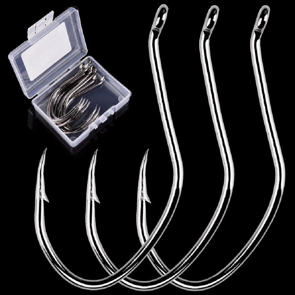 Fishing Hook Circle - 10 teile/schachtel Stacheldraht Wels Angelhaken High