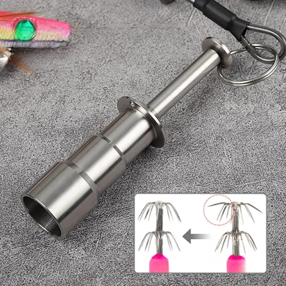 Fishing Hook Jig - 1 Packung Edelstahl-Kalmarhaken-Korrektoren, zur Wiederherstellung Verformter