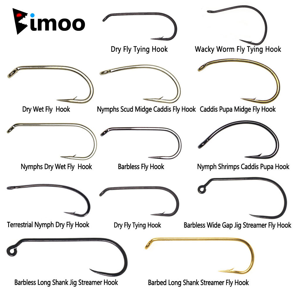 Fishing Hook Barbless - Bimoo 100 Stück 1 # ~22