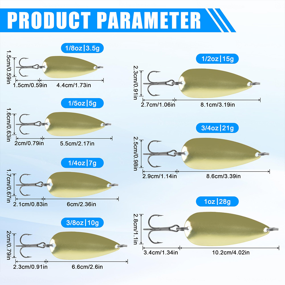 5 Stücke Angellöffel Metall An – Fishing Hook Treble Bewertung und Preis