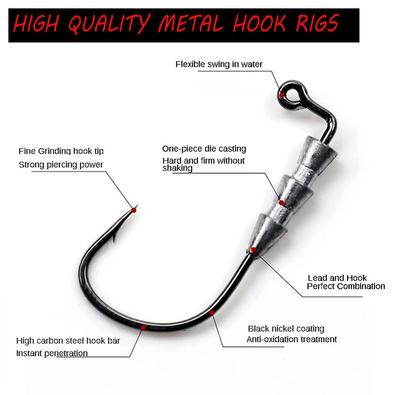 WODJYJ 10 Stück 0,6 g 1 g Ange – Fishing Hook Assortment Bewertung und Preis
