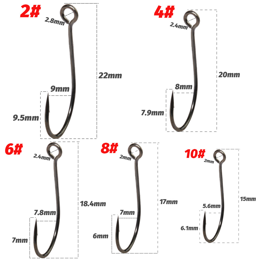 20 Stück große Ring-Einzelhake – Fishing Hook Circle Bewertung und Preis