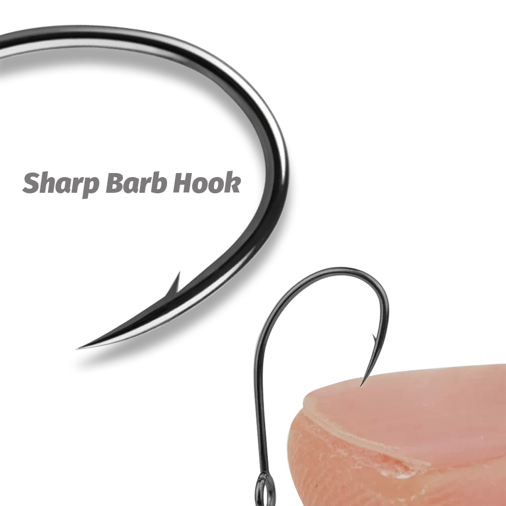 20 Stück große Ring-Einzelhake – Fishing Hook Circle Bewertung und Preis
