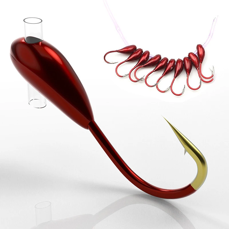 10/20PCS Winter Eis Angeln Hak – Fishing Hook Barbless Bewertung und Preis