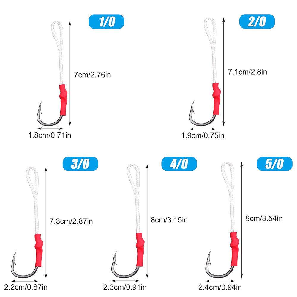 5 Stück 1/0-10/0 Slow Jig Assi – Fishing Hook Offset Bewertung und Preis