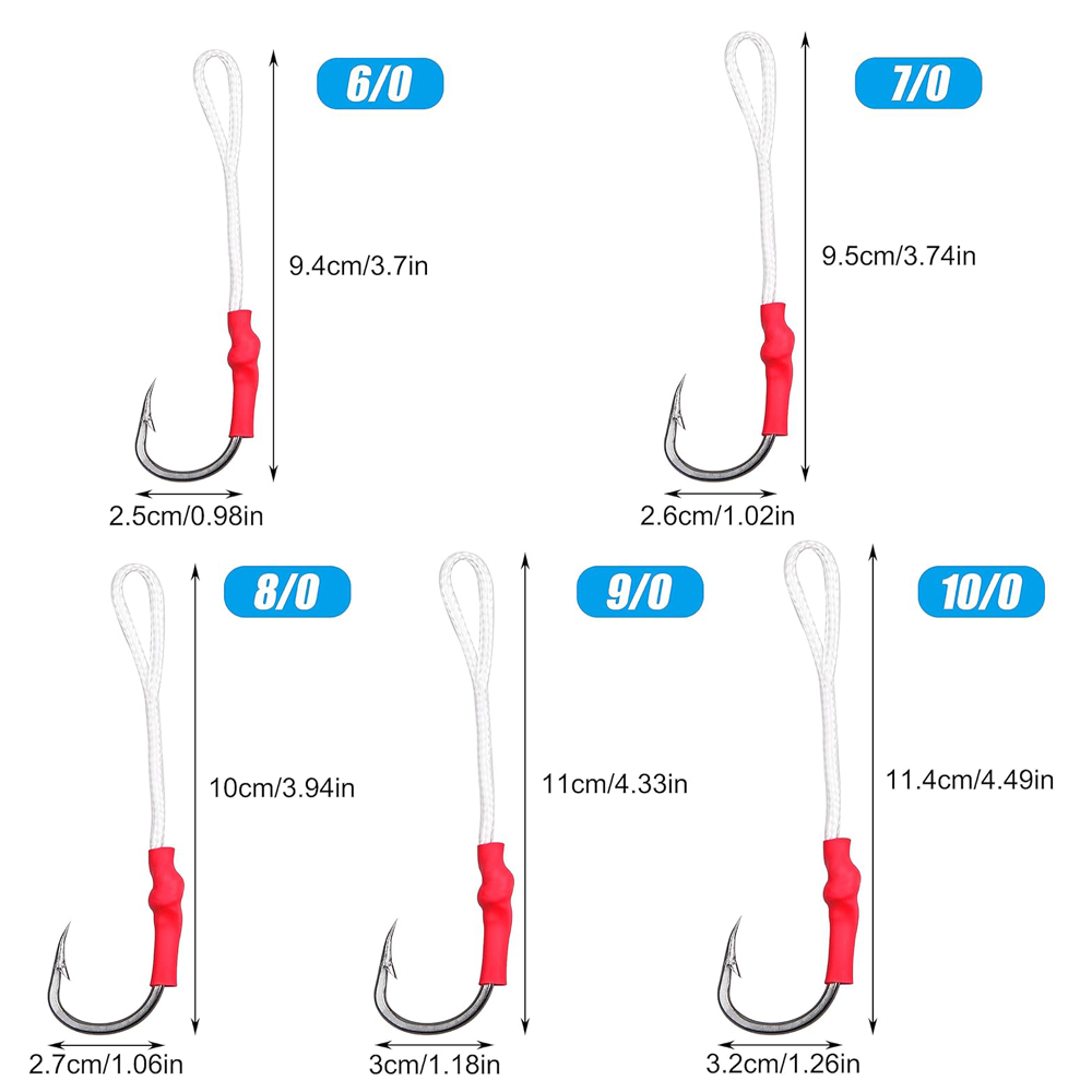 5 Stück 1/0-10/0 Slow Jig Assi – Fishing Hook Offset Bewertung und Preis