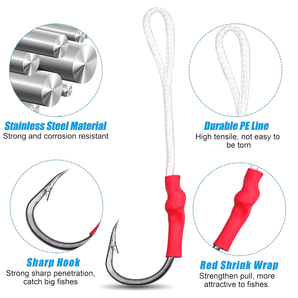 5 Stück 1/0-10/0 Slow Jig Assi – Fishing Hook Offset Bewertung und Preis
