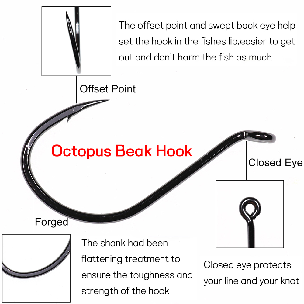 Bimoo 20 Stück versetzter Okto – Fishing Hook Barbless Bewertung und Preis