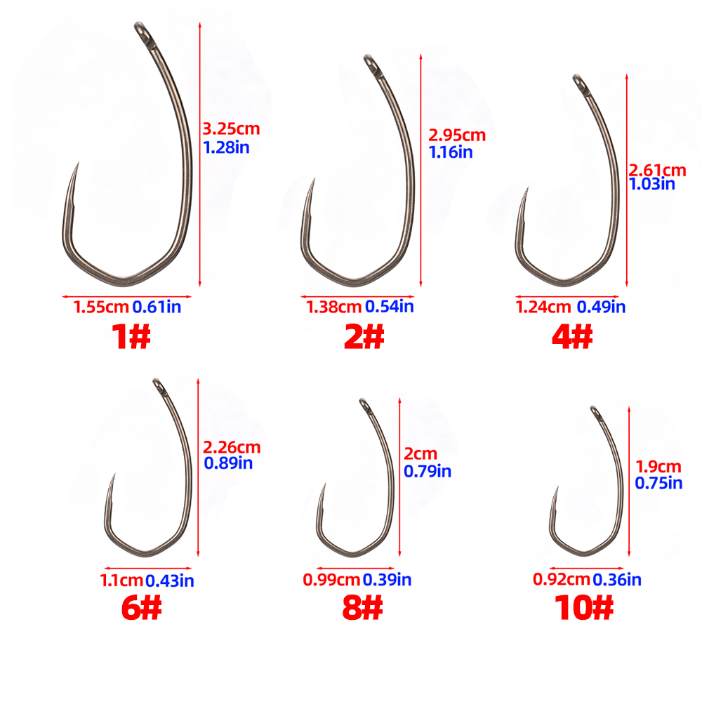 Hirisi 8042 100 Stück PTFE-bes – Fishing Hook Barbless Bewertung und Preis