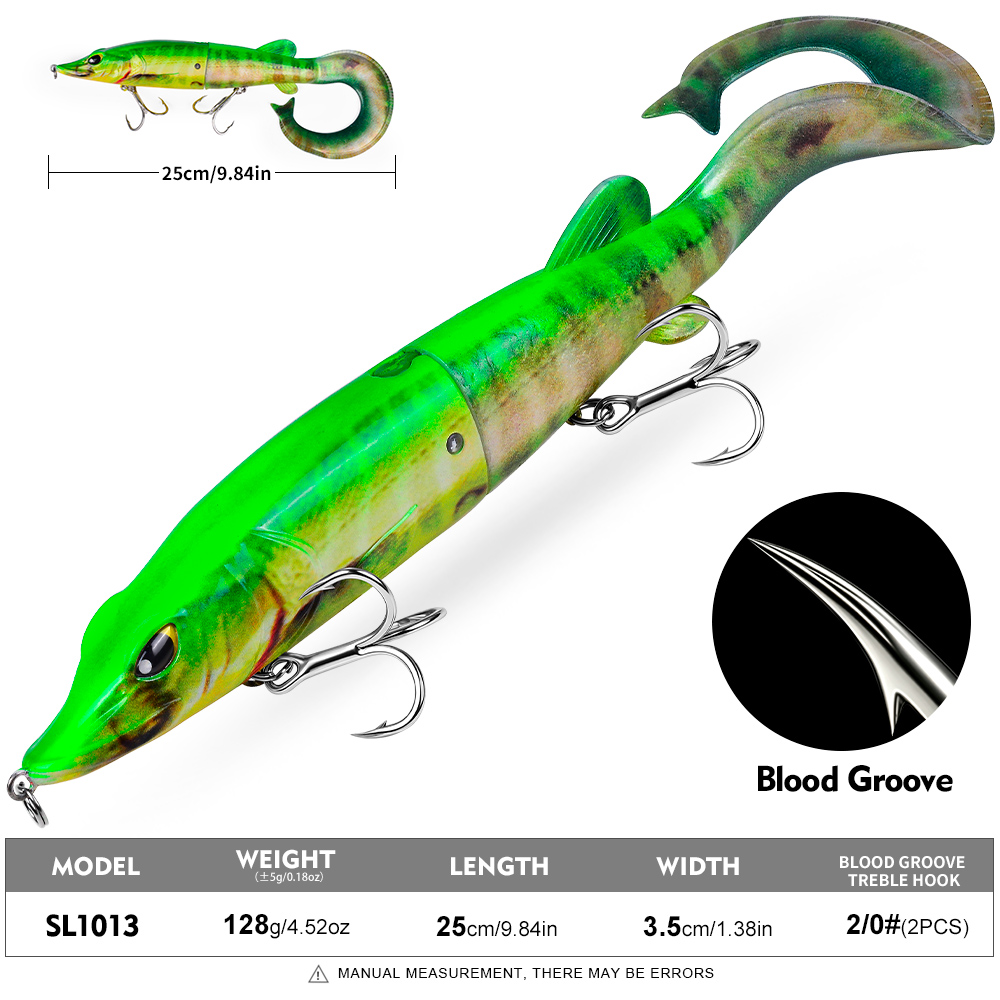 PROBEROS 1 Stück 2-teiliger Ge – Fishing Hook Treble Bewertung und Preis