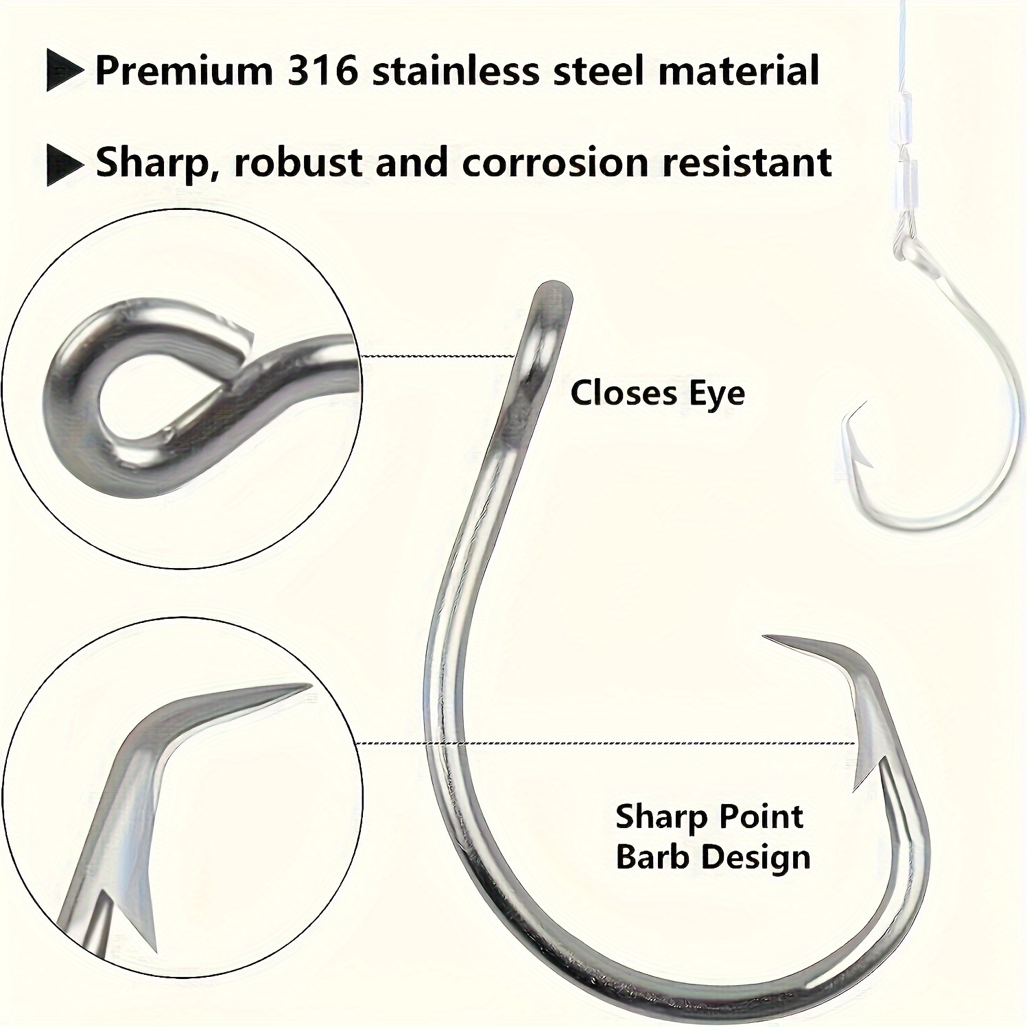 2 stücke Kreis Haken Rigs Ange – Fishing Hook Circle Bewertung und Preis