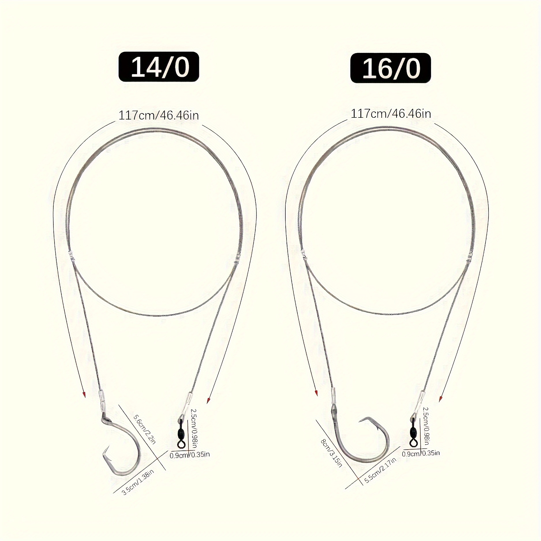 2 stücke Kreis Haken Rigs Ange – Fishing Hook Circle Bewertung und Preis