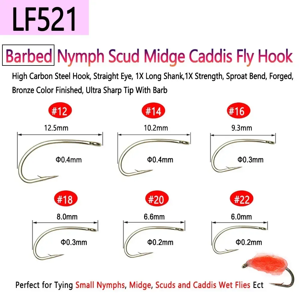 Bimoo 100 Stück 1 # ~22 #   Fl – Fishing Hook Barbless Bewertung und Preis